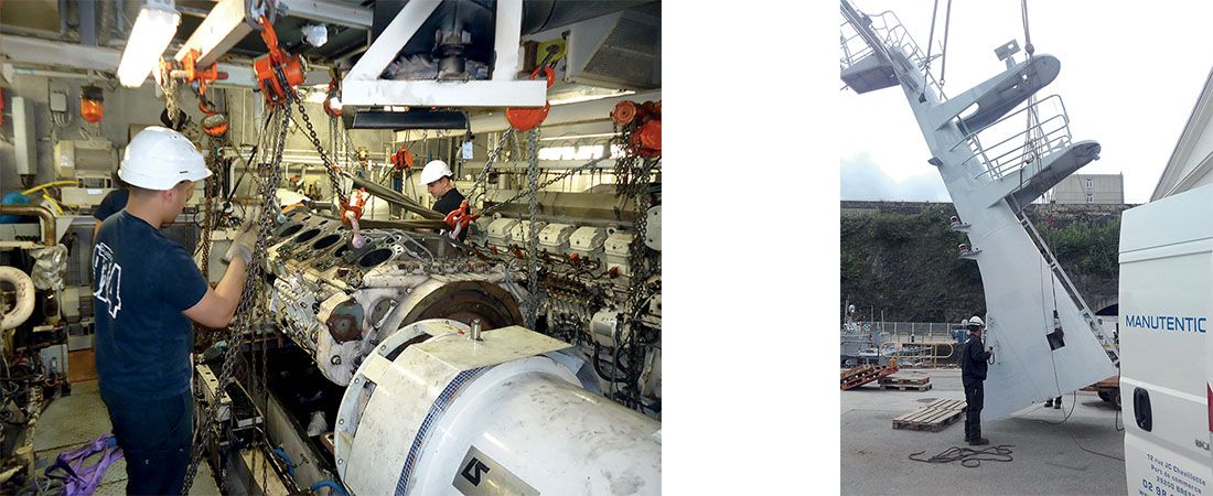 SPRD Bretagne, Sp&eacute;cialiste de la Manutention navale, civile et militaire