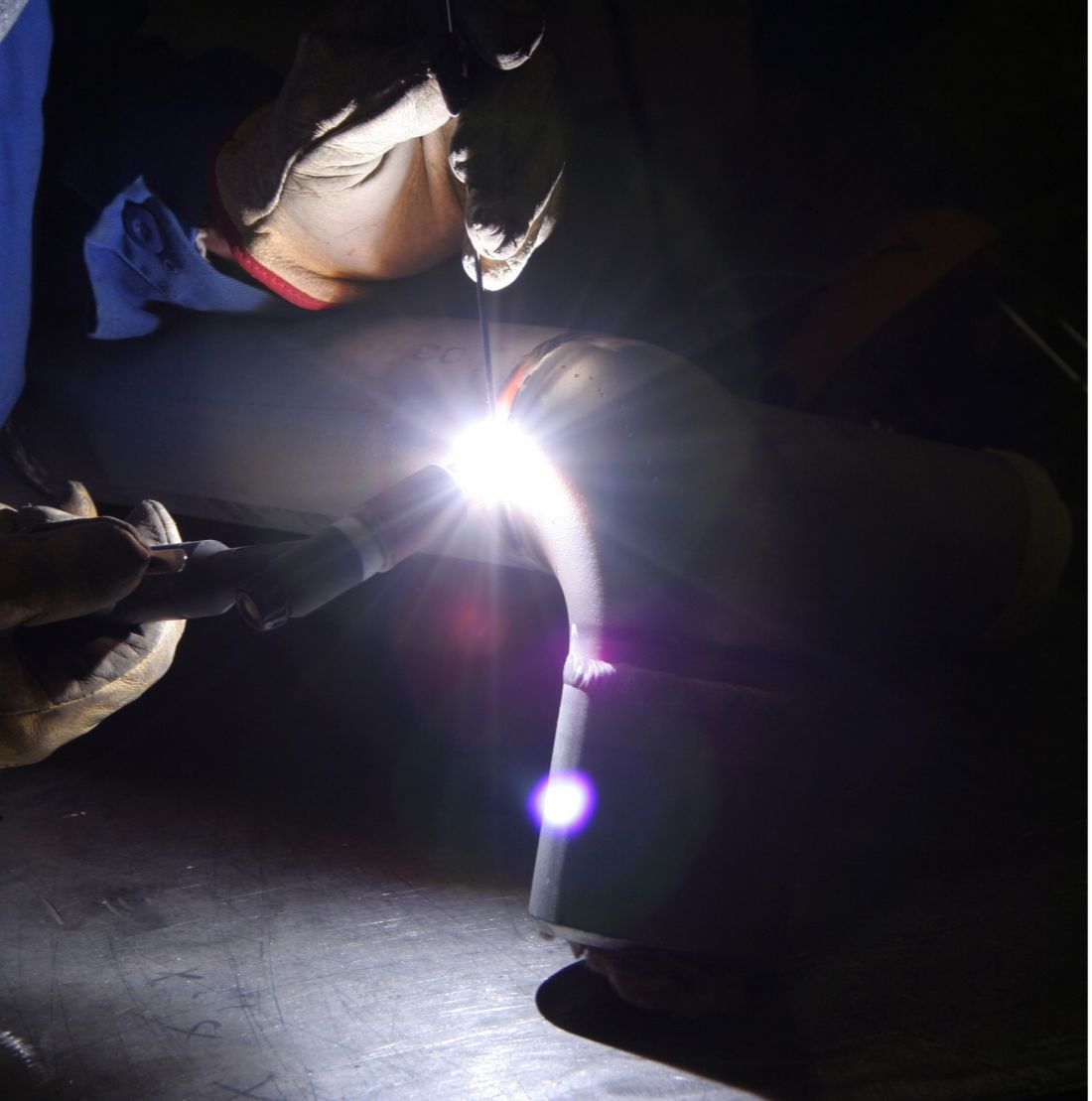 Soudure sur tuyauterie industrielle - M&eacute;tal Action &agrave; Gouesnou pr&egrave;s de Brest dans le Finist&egrave;re