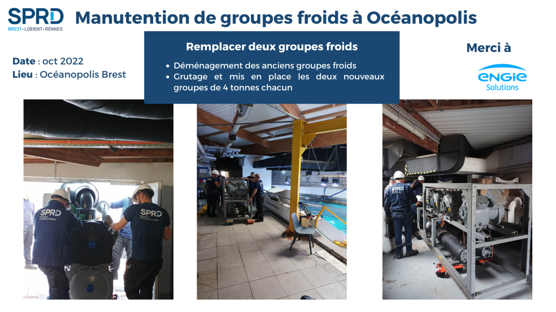 Manutention de groupes froids - Oc&eacute;anopolis