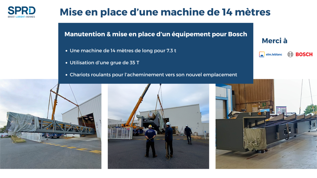 Mise en place d&rsquo;une machine de 14 m&egrave;tres chez Bosch