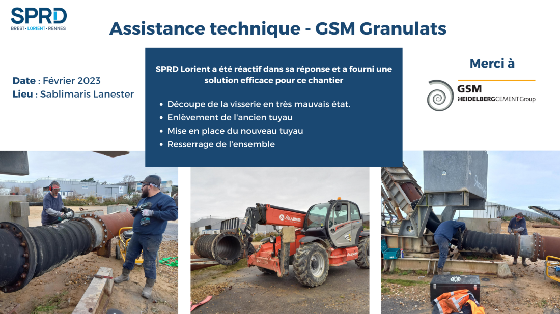 chantier de manutention SPRD Brest - D&eacute;pose de la cabine du t&eacute;l&eacute;ph&eacute;rique