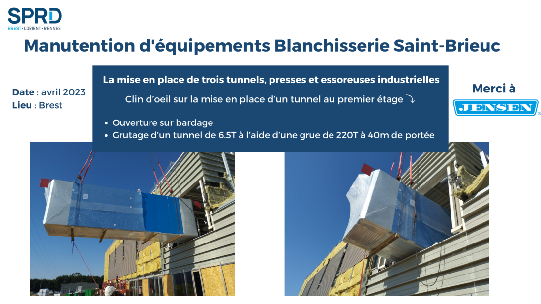 Manutention d'&eacute;quipements Blanchisserie Saint-Brieuc