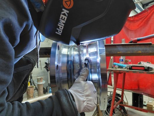 Soudure sur tuyauterie vapeur